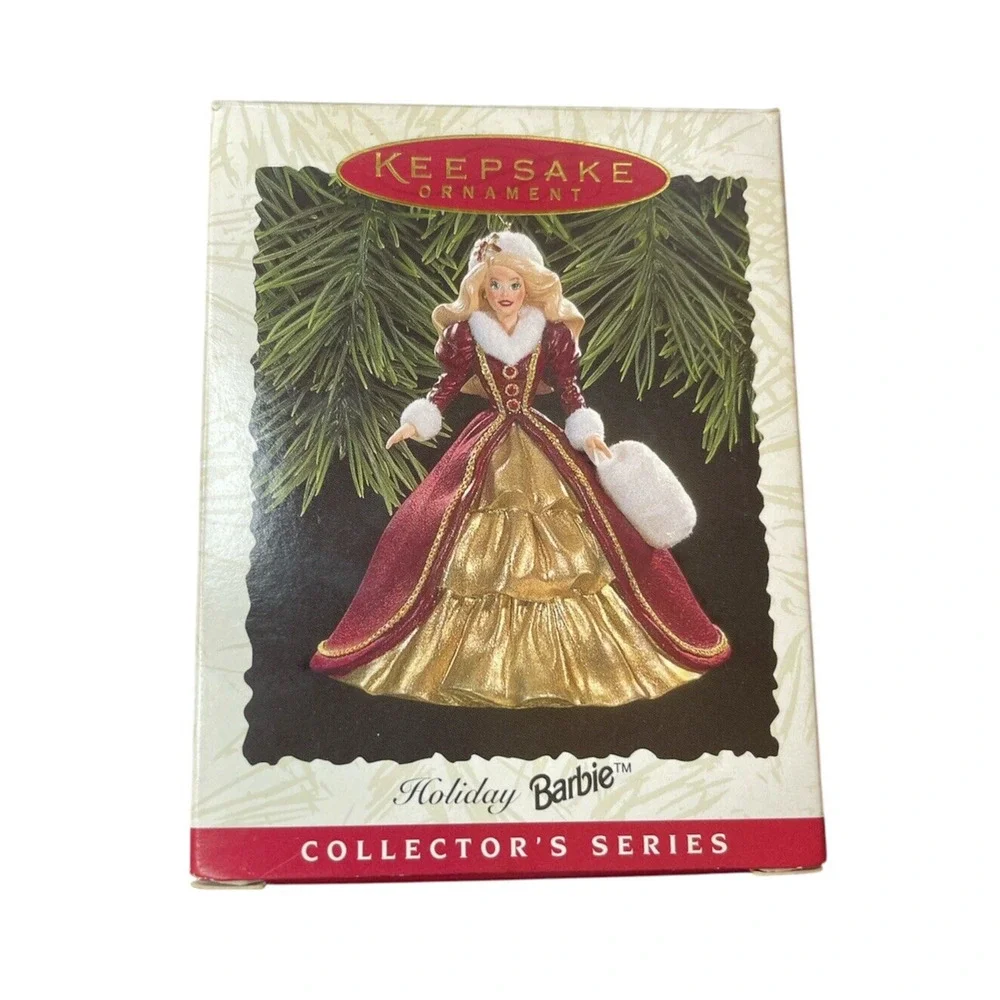 1996 Hallmark Keepsake Ornament Holiday Barbie 4th in Series QX15371 Christmas